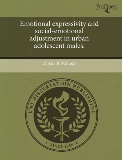 Emotional Expressivity and Social-Emotional Adjustment in Urban Adolescent Males