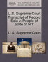 U.S. Supreme Court Transcript of Record Saia V. People of State of N y