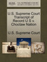 U.S. Supreme Court Transcript of Record U S v. Choctaw Nation