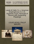 Leeds & Catlin Co V. American Graphophone Co U.S. Supreme Court Transcript of Record with Supporting Pleadings