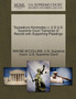 Toyosaburo Korematsu V. U S U.S. Supreme Court Transcript of Record with Supporting Pleadings