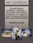 Donald Richard Randazzo, Petitioner, V. the People of the State of California. U.S. Supreme Court Transcript of Record with Supporting Pleadings