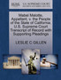 Mabel Malotte, Appellant, V. the People of the State of California. U.S. Supreme Court Transcript of Record with Supporting Pleadings