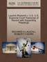 Lauchli (Richard) V. U.S. U.S. Supreme Court Transcript of Record with Supporting Pleadings