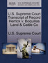 U.S. Supreme Court Transcript of Record Herrick V. Boquillas Land & Cattle Co