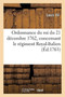 Ordonnance Du Roi Du 21 Decembre 1762, Concernant Le Regiment Royal-Italien
