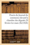 Proces Du Journal Du Commerce Devant La Chambre Des Deputes 20 Fevrier-1er Mars