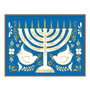 Hanukkah Menorah Embellished Notecards