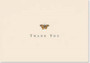 Thank You Notes Gold Butterfly