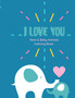 I love you Coloring Book : I love you Coloring Book Mom and Baby animals coloring book with Love Quotes for kids of all ages