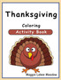 Thanksgiving Coloring Activity Book