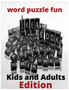 Word puzzle fun book for kids and adults : Puzzle books for kids, puzzle books for adults