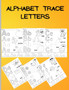 Alphabet Trace Letters : Preschool Practice Handwriting Workbook/Trace Letters and Pictures