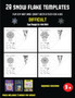Fun Projects for Kids (28 snowflake templates - Fun DIY art and craft activities for kids - Difficult) : Arts and Crafts for Kids : 39