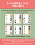 Imprimibles para preescolar (Empareja los dibujos) : Este libro contiene 30 fichas con actividades a todo color para ninos de 4 a 5 anos : 38