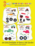 Scherenschnitt fur die Vorschule : Schneiden und Kleben - Monster Trucks