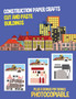 Construction Paper Crafts (Cut and Paste Buildings) : This book has 20 full colour worksheets. This book comes with 6 downloadable kindergarten PDF workbooks. : 11