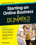 Starting an Online Business For Dummies by Greg Holden - Paperback