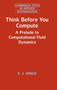 Think Before You Compute : A Prelude to Computational Fluid Dynamics by E.J. Hinch - Hardback