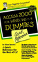 Access 2000 for Windows for Dummies Quick Reference by Alison Barrows - Paperback