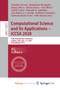 Computational Science and Its Applications - ICCSA 2020 : 20th International Conference, Cagliari, Italy, July 1-4, 2020, Proceedings, Part V by Gervasi Osvaldo Gervasi - Paperback
