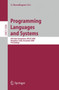 Programming Languages and Systems : 6th Asian Symposium, APLAS 2008, Bangalore, India, December 9-11, 2008, Proceedings : 5356 by G. Ramalingam - Paperback