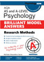 AQA Psychology BRILLIANT MODEL ANSWERS : Research Methods: Research Methods: AS and A-level