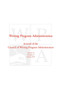 Wpa : Writing Program Administration 33.3