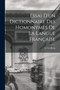 Essai d'un Dictionnaire des Homonymes de la Langue Francaise