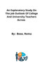An Exploratory Study On The Job Outlook Of College And University Teachers Across