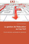 La Gestion de l'Education Au Cap Vert
