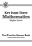 KS3 Maths Answers for Test Practice Workbook - Higher