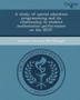 A Study of Special Education Programming and Its Relationship to Student Mathematics Performance on the Dstp