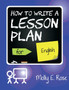 How To Write A Lesson Plan For English