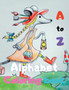 A to Z Alphabet Coloring book : Color Cute Animals, Coloring Book For Kids, Preschool Coloring Book,