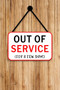 Out of Service : Health Log Book, Menstrual Log Book, PMS Symptom Menstrual Cycle Calendar