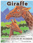 Giraffe Large Print Mosaic Color By Number : Coloring Book for Adults For Stress Relief and Relaxation : 10