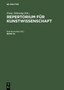 Repertorium fur Kunstwissenschaft. Band 44