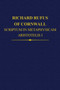 Richard Rufus of Cornwall : Scriptum in Metaphysicam Aristotelis: Alpha to Epsilon