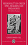 Personality in Greek Epic, Tragedy, and Philosophy : The Self in Dialogue
