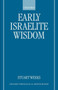 Early Israelite Wisdom