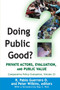 Doing Public Good? : Private Actors, Evaluation, and Public Value