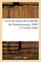 Livre de Raison de la Famille de Fontainemarie, 1640-1774