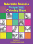 Adorable Animals Grayscale Coloring Book : Grayscale Coloring Book For Adults : 1 by Panda Puzzle Book - Paperback