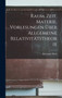 Raum. Zeit. Materie. Vorlesungen uber allgemeine Relativitatstheorie
