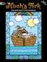 Noah's Ark Stained Glass Coloring Book by Freddie Levin - Paperback