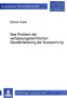 Das Problem der verfassungsrechtlichen Gewaehrleistung der Aussperrung