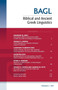 Biblical and Ancient Greek Linguistics, Volume 6 : 6