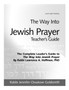 The Way Into Jewish Prayer Teacher's Guide