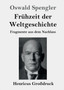 Fruhzeit der Weltgeschichte (Grossdruck) : Fragmente aus dem Nachlass
